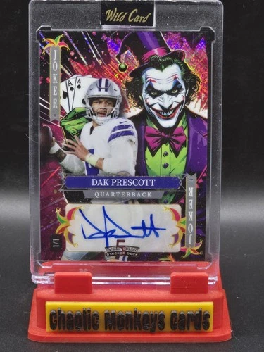 Dak Prescott Blue Ink Auto 1/1 Joker 2025 Wild Card Jokers Wild