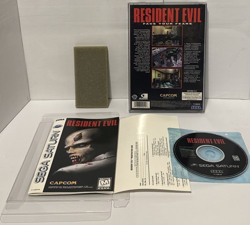 Resident Evil Sega Saturn CIB Complete w Manual Reg. Card Clean Tested Read 👀