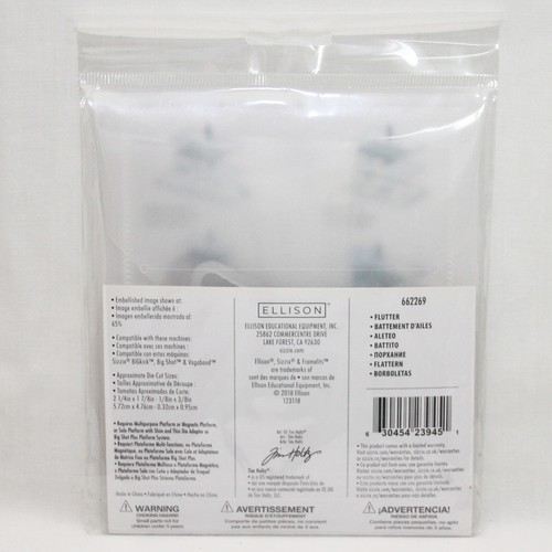 Sizzix Tim Holtz Flutter 662269 Butterfly 20 Dies Framelits Set New - Picture 2 of 3