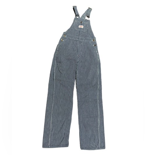 Roundhouse Blue & White Striped Cotton Overalls Youth XL 27 x 30