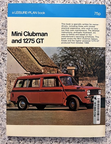 Classic Mini 1275GT Owners Guide Austin Morris Haynes Handbuch Handbuch Mk3 Clubma - Bild 6 von 6