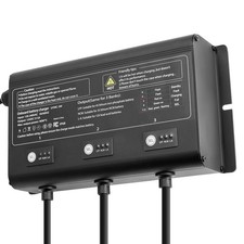 Uimoso 3-Bank 5A 12V Intelligent Marine Battery Charger,IP68Waterproof for Boats