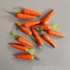 10Pcs Miniature Carrot Models, Artificial Vegetables for Mini Kitchen Decoration
