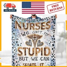 Lightweight 50"x60" Throw Blanket for Nurses - Cozy, Skin-Friendly Gift Idea