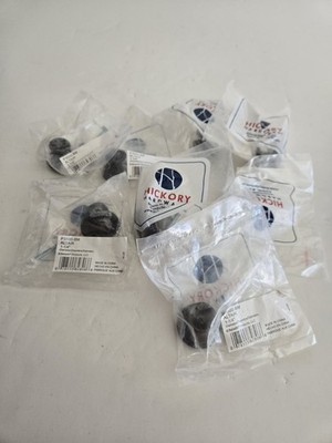 Lot of 8 Hickory Hardware P3500-BM Altair 1 1/4'' Knob Drawer Pull Black Mist
