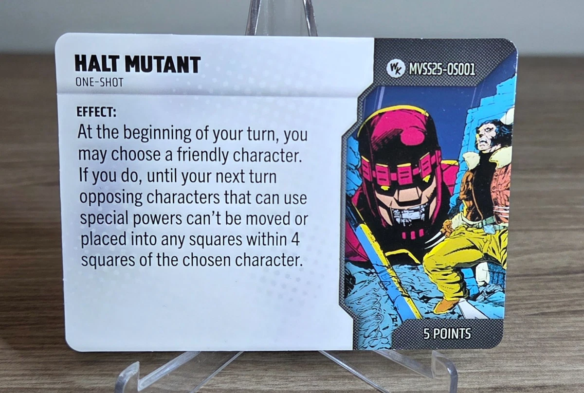 Heroclix: Halt Mutant #MVSS25-05001 - One Shot card - Sentinel