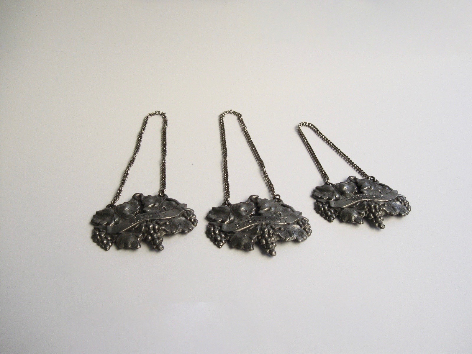 Antique Wine Bottle Label Ticket * 3 lot * Sherry, Claret, and Burgundy - LARGE!