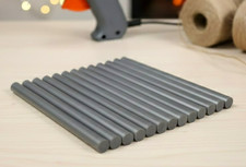 96 Silver Grey Mini Glue Sticks 4" Length 5/16 .25 
