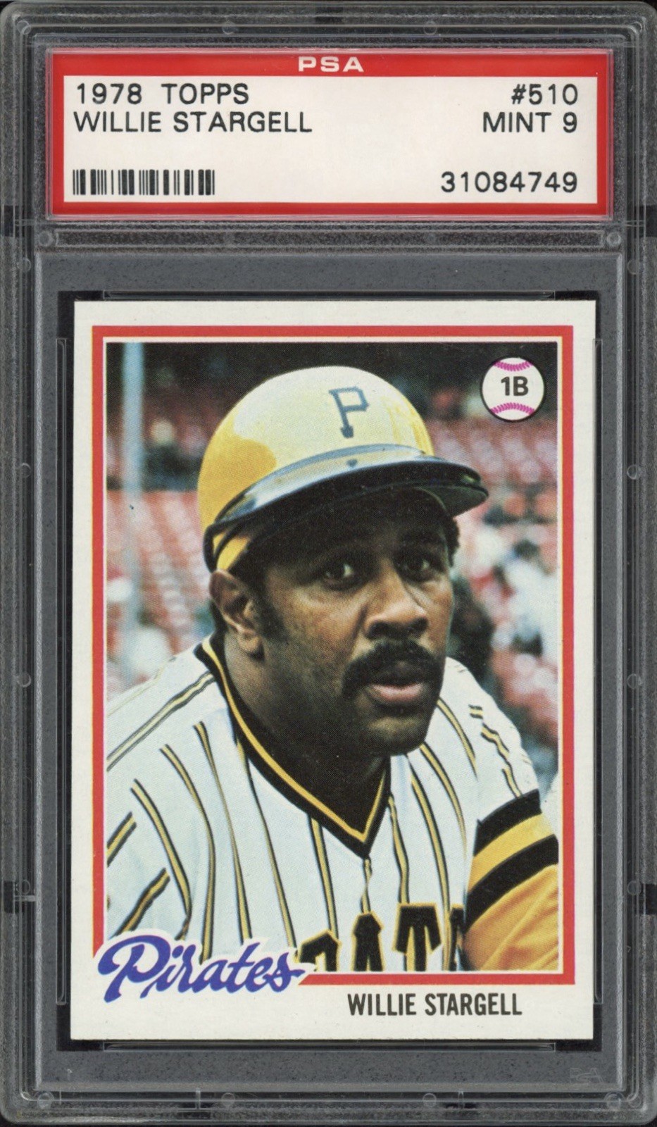 1978 Topps Willie Stargell #510 PSA 9 Mint HOF Pittsburgh Pirates
