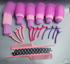 33 Pcs Hair Rollers with Clips -18 Rollers for Hair Volume (48+36+25Mm), Rollers