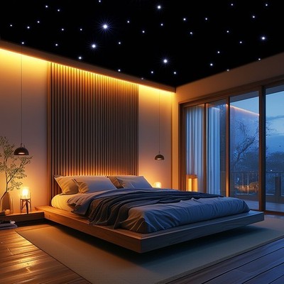 LED Star Light Curtain Backdrops with DMX Control Starry Sky Cloth Background US