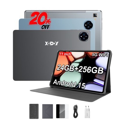 Blackcase Tab 60 WiFi Tablet 11 Zoll Android 15 24GB+256GB 8000mAh 8-Core IPS PC
