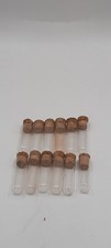 12 Mini Provette In Vetro H 2,50-2,80 mm