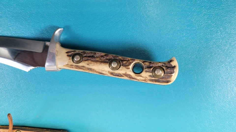 Cuchillo de compañía de cazadores modelo 6394 1968 vintage Puma + funda Alemania TR688 Foto 3 de 4