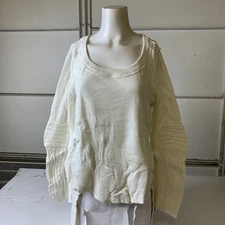 FREE  PEOPLE We The Free Swinging Cable Cuff Women's Size S Ivory 