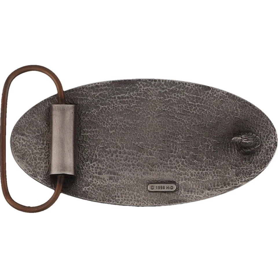 Nuevo Harley Davidson Motocicleta Llamas Motociclista Montar Cabeza de Hierro Nos De Colección Hebilla de Cinturón Foto 2 de 4