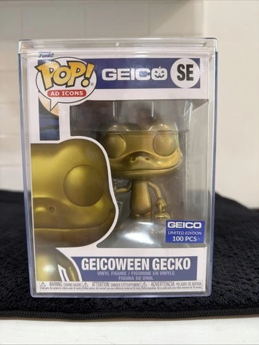 Funko Pop! SE Gieco Geicoween Gecko Gold LE 100 Ad Icons Grail