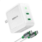 MOKiN High-Speed 100W USB C Gan Charger with LED Display Cable
