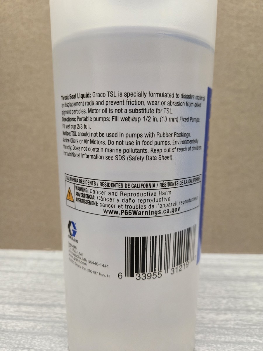 Graco 206995 TSL Throat Seal Liquid 32 Oz for sale online | eBay