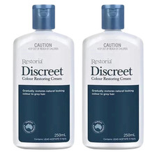 2 x Pack Restoria Discreet Unisex Color Restoring Cream Natural 250ml