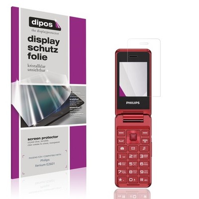 4x Schutzfolie klar für Philips Xenium E2601 Displayschutzfolie Folie Display