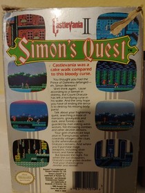 Castlevania 2 Simon's Quest. 1988. Usato. scatola con usura 70%. NES. Konami. cartuccia
