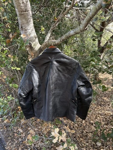 1950s Sears Hercules Leather Jacket Size 42 Styled and Made in California Talon image 4