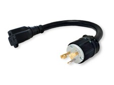 30A 125V NEMA L5-30P to 20A 125V NEMA 5-20R Adapter UL-L530-520