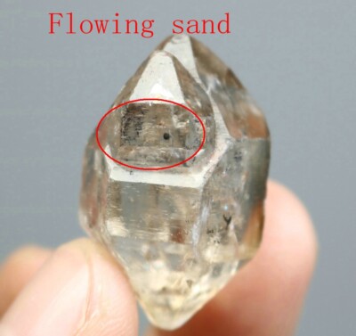 Natural Skeletal Elestial Quartz Crystal Drift sand Point Mineral Specimen