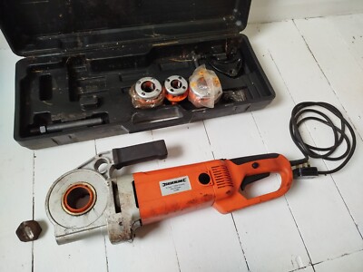 Silverline Hi-Spec 1700W Tragbarer Rohreinfädler BSPT Set 031505 Maschinenset