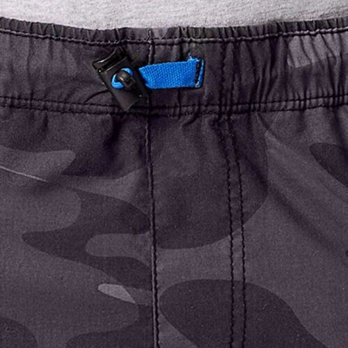Unionbay Cargo Shorts Boys Medium 10/12 Full Elastic Waistband Black Camouflage - Picture 4 of 5