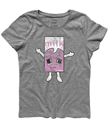 Damen T-Shirt MILKY STRAWBERRY Milk Dance Coffe Und TV