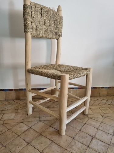 Traditional Handmade Wooden Stool Chair, dining room chairs, Kitchen chairs - Picture 14 of 15