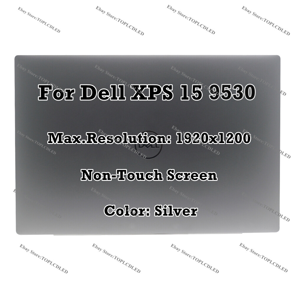 15"" Silver LCD Non-Touch Screen Dell XPS 15 9530 FHD 1920x1200 Assembly Display