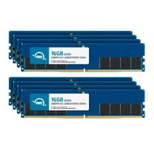 OWC 128GB (8x16GB) DDR5 4800MHz 1Rx8 ECC Unbuffered UDIMM 288pin Memory RAM