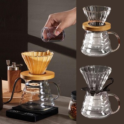 Pour Over Filter Coffee Maker Set Hand Dripper Brewer Machine GX