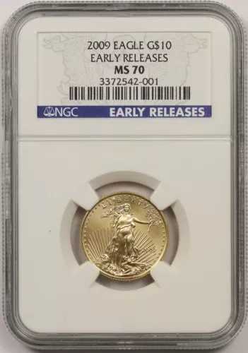 2009 Gold Eagle $10 NGC Early Releases MS 70 Quarter-Ounce 1/4 oz Fine Gold