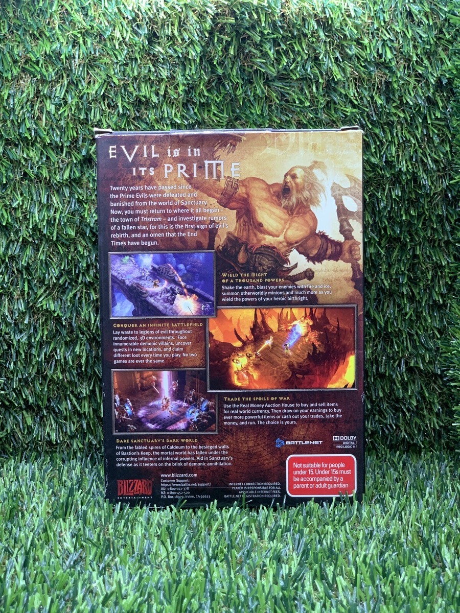 Diablo III Windows XP/Vista/7 PC/MAX OS X DVD Game with Manual 