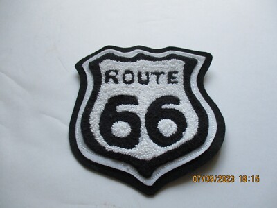 [NEW] ROUTE 66 SHIELD HANDMADE CHENILLE PATCH