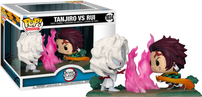 Funko Pop moment Tanjiro vs Rui Demon Slayer 1034