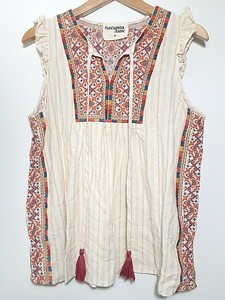 savanna peasant blouse linen jane embroidery cotton