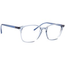 Ray-Ban Eyeglasses RB 7185 8235 Polished Transparent Blue Square Frame 52-18 145