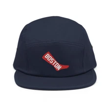 Boston Red Sox Minimalist Design Embroidered Five Panel Camper Cap Baseball Hat