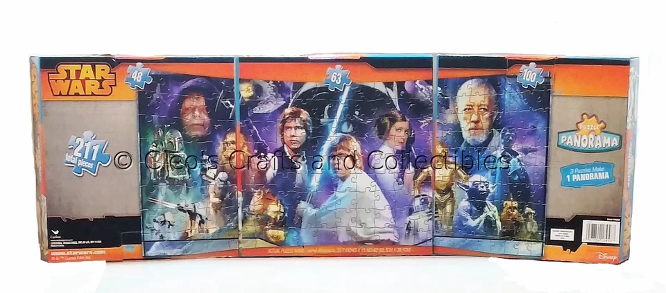 Star Wars Rompecabezas Panorama 3 en 1 Set Trilogía Original 211 Piezas ¡Nuevo Precintado! Foto 2 de 4
