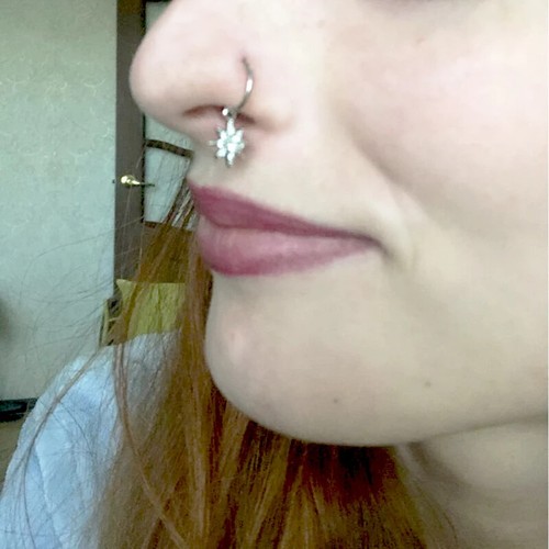 Heart Hexagon Crystal Tragus Daith Earrings Helix Cartilage Hoop Septum Piercing - Picture 7 of 17