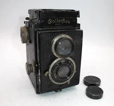 *RARE* ORIGINAL ROLLEIFLEX K1 STANDARD CAMERA W/ZEISS 7.5cm F3.8 LENS-WORKING