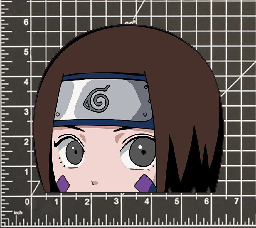 Rin Nohara Naruto STICKER DECAL -Peeker Peeking- 4 Different Sizes