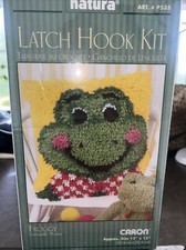 Caron Natura Latch Hook Kit P535- Froggy - 12"x12"- NIB