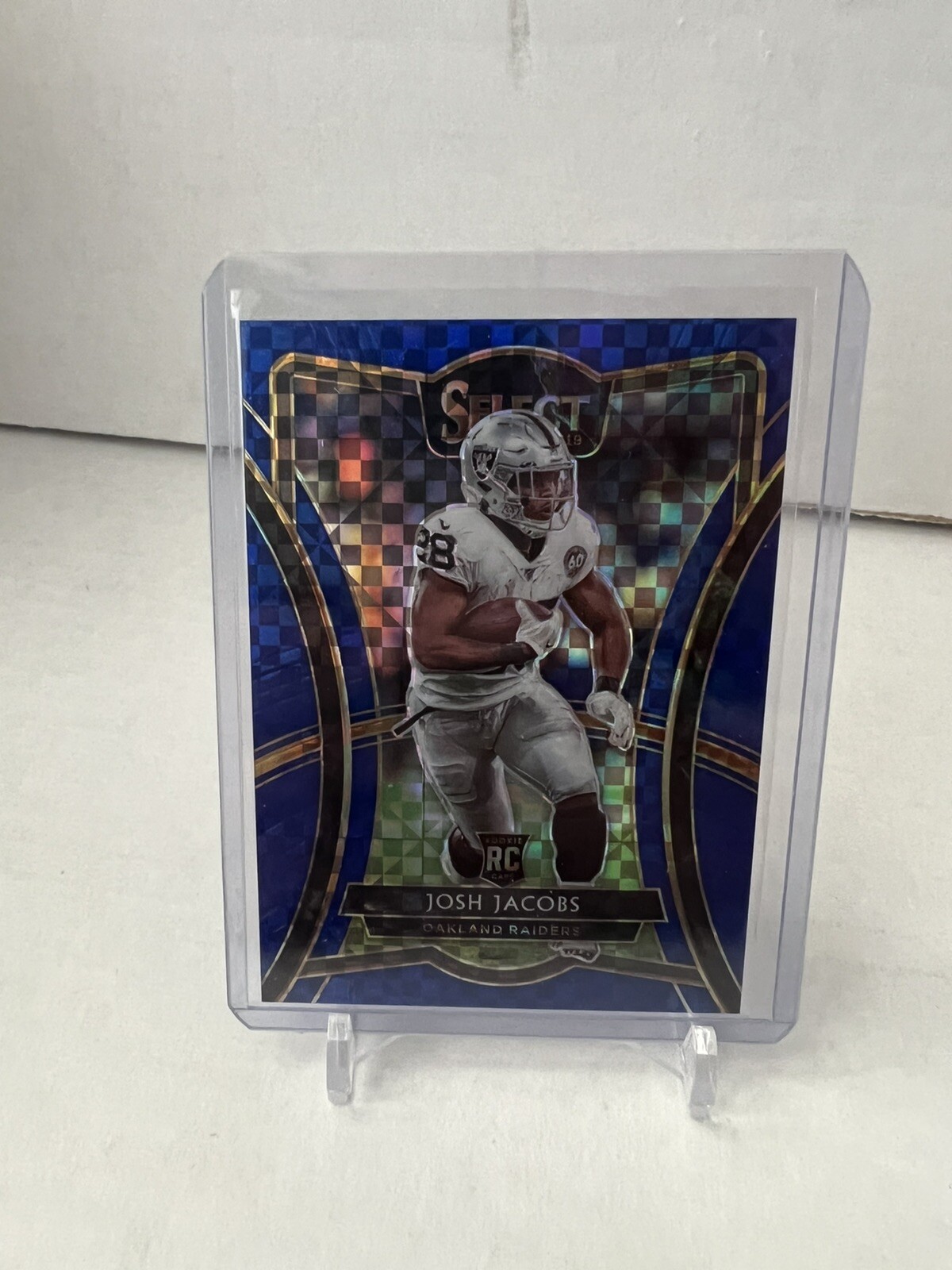 2019 Panini Select Josh Jacobs Blue Prizm RC /149 Premier Level
