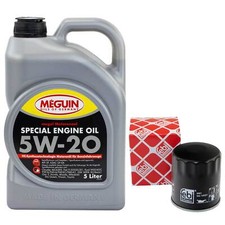 Motoröl Set 5W-20 Meguin 5 Liter + Ölfilter 109201 für Dodge Avenger Jeep Lancia